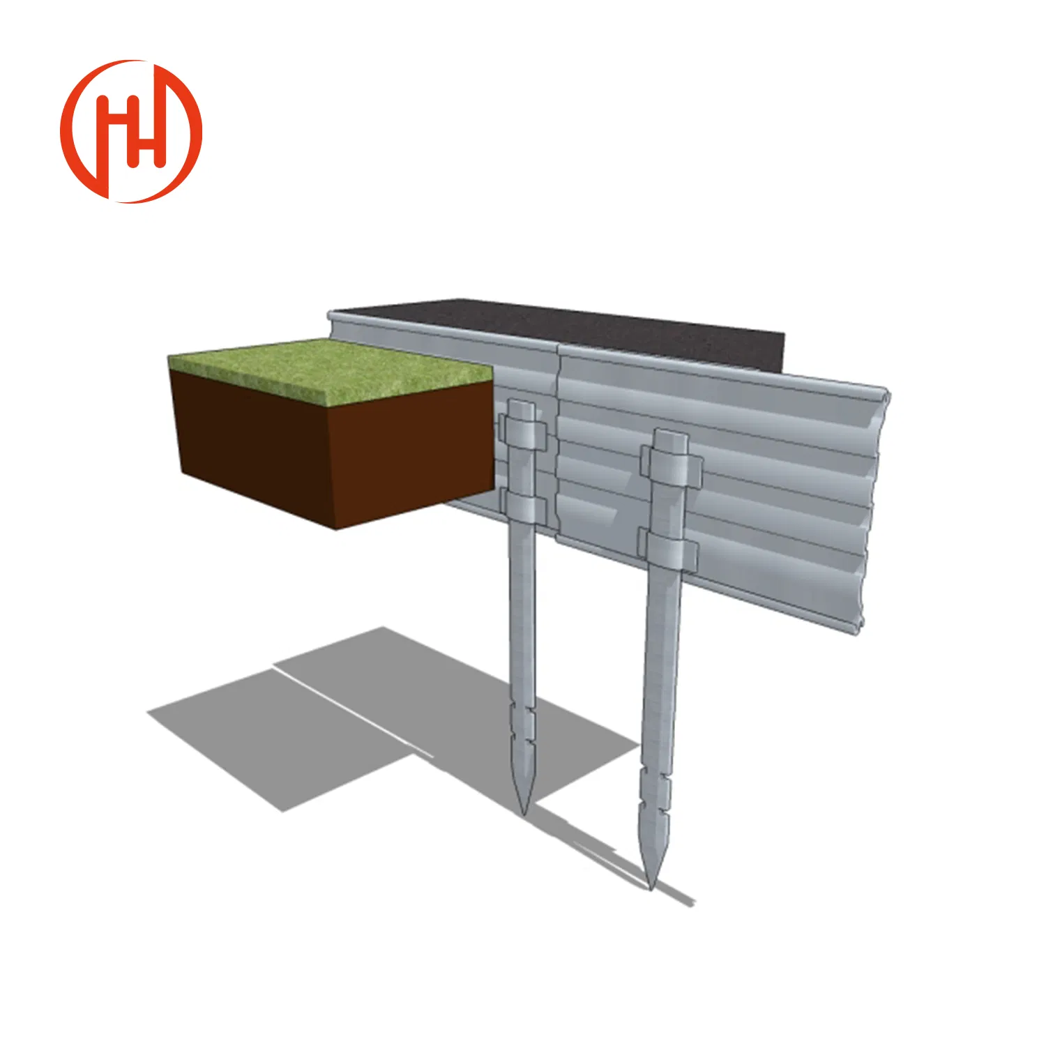 Customized Aluminum Lawn Edging Right Hammer-in Landscape Garden Edging