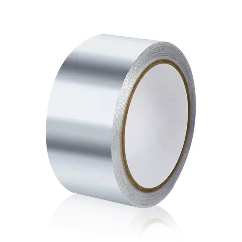 Insulation Adhesive Metal High Temperature Heavy Duty Silver Aluminum Foil Tape for Ductwork, Dryer Vent, HVAC