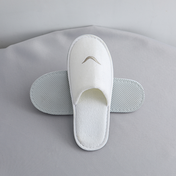 High Quality Hotel Printing Logo Terry Fabric Slipper Wholesale