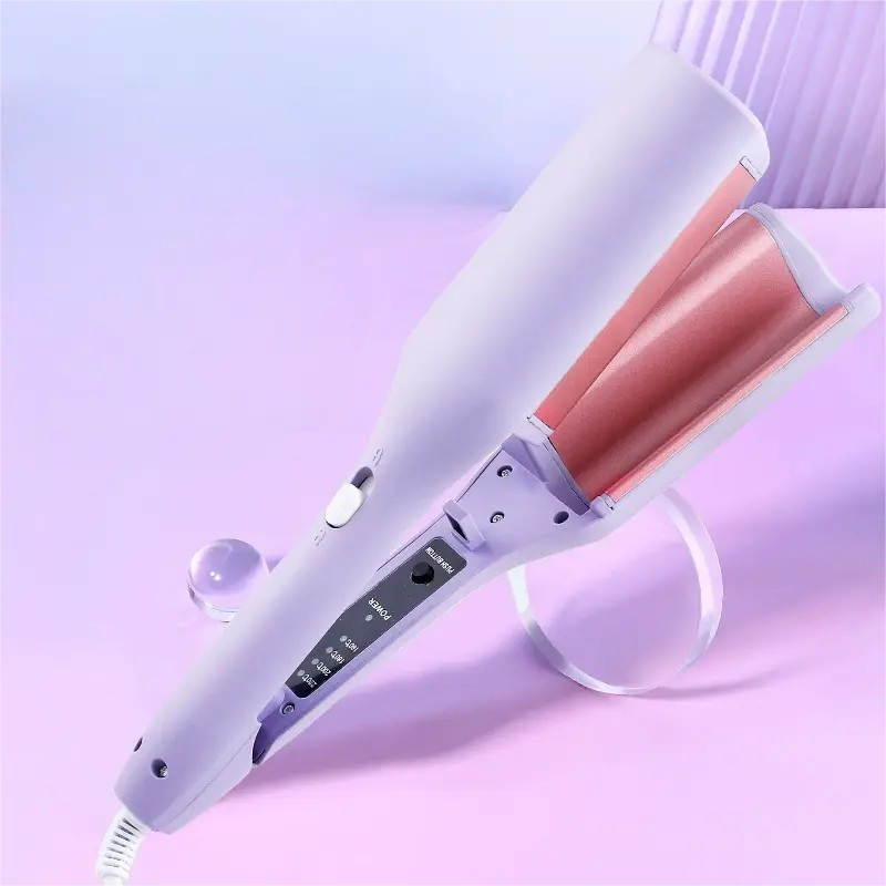 32mm Ionic Deep Hair Waver Styling Tool Gentle Heat French Egg Roll Curling Iron for Soft Waves & Voluminous Curls
