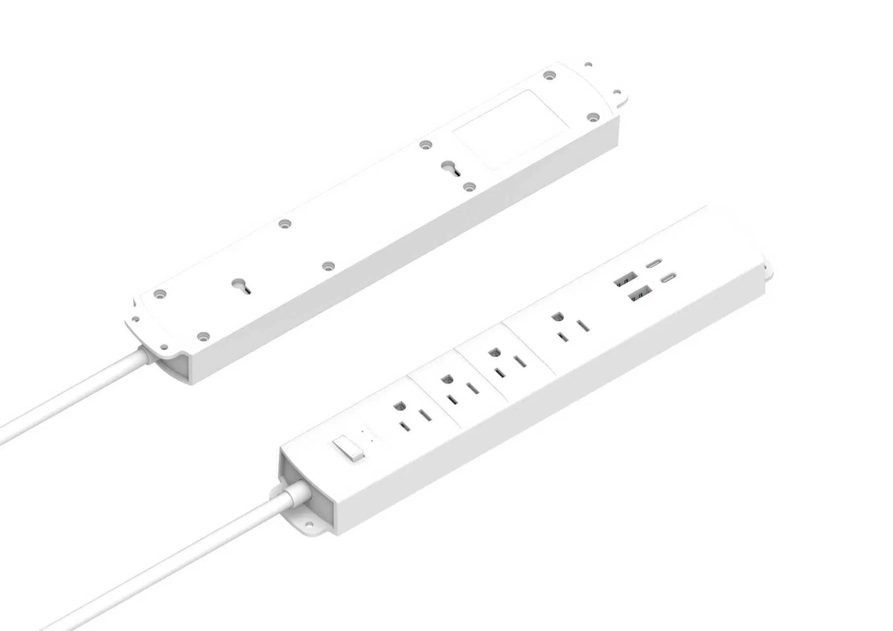 Wall Mount Power Strip Surge Protector