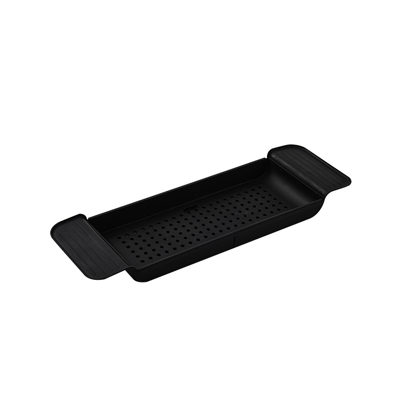 Expandable Drain Bath Shelf Caddy Tray Multifunctional Plastic Bathtub Tray