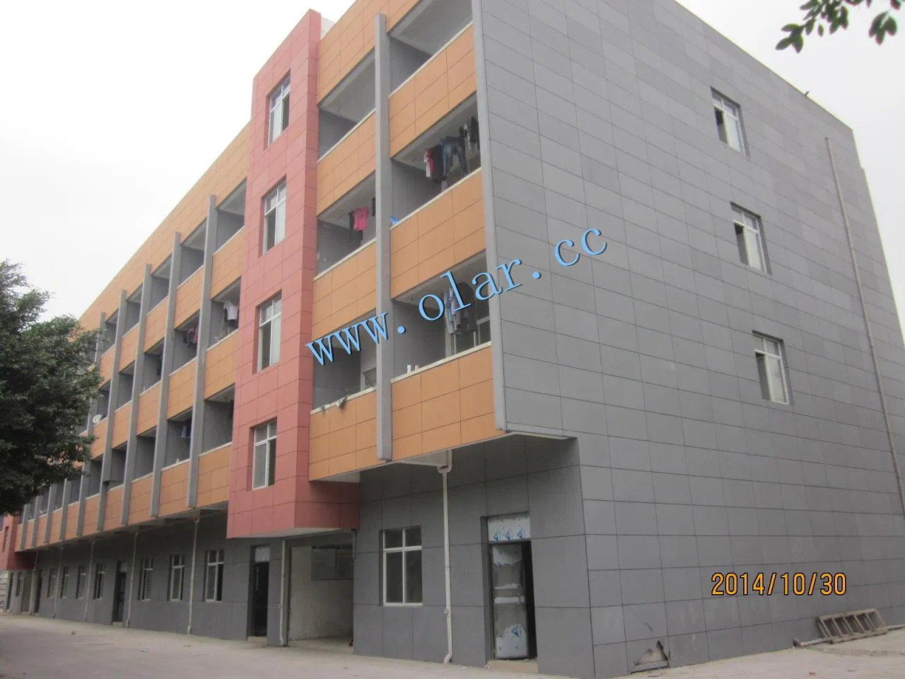 Environmental Friendly 100% Non Asbesto Fiber Cement Facade Board