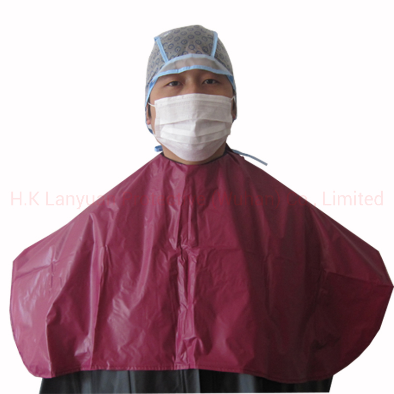 Накидка для окрашивания волос красная LY-SCR