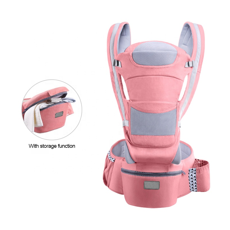 Newest Type for All Seasons with Hip Seat Baby Backpack Carrier