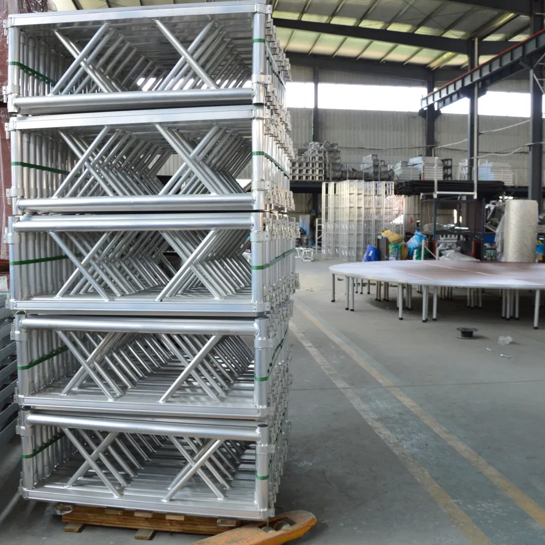 Versatile Portable Black Plywood Stage for Mobile Entertainment Solution