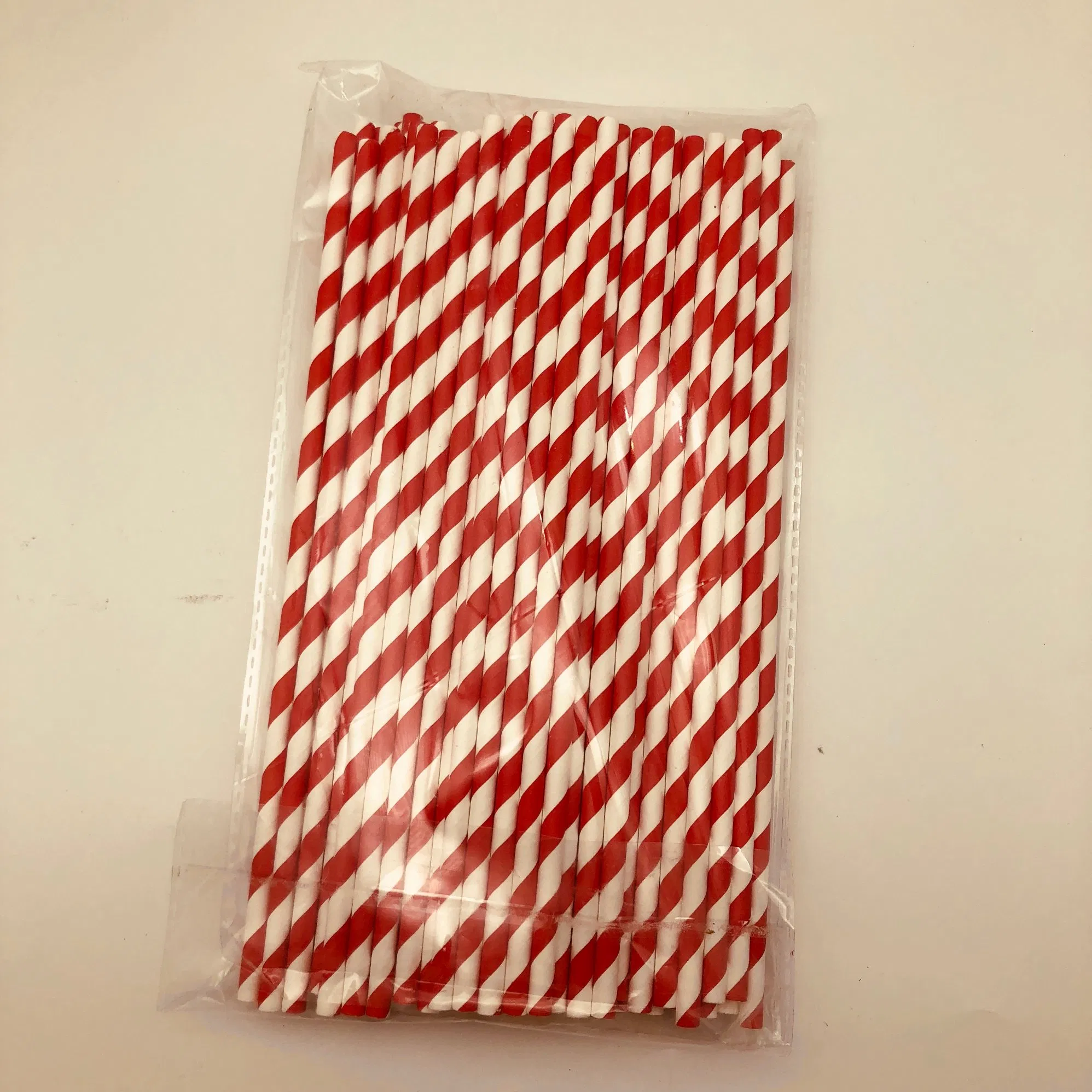 Biodegradable Recycled Striped Drinking Paper Straw for Party Decoration