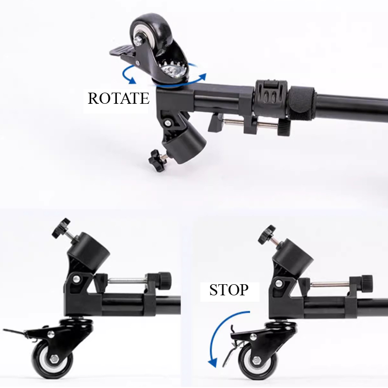 Тележка на колесах для штатива и осветителей