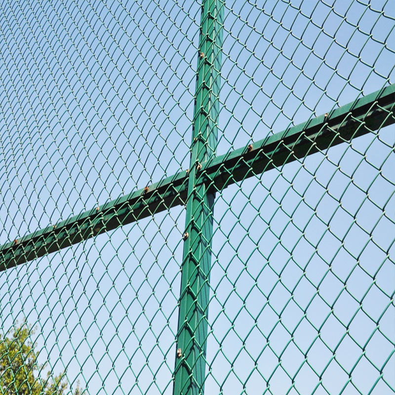 Farm Fence Factory Stadiums Palisade Fencing China 35*35mm-75*75mm Hole Size Football Field Chain Link Fence