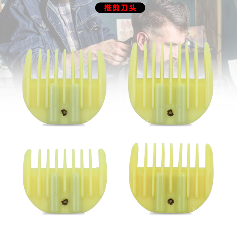 Barber Shop Electric Trimmer Comb Electroplating Gold Color Hair Clip Comb for Push Limit Comb Guards