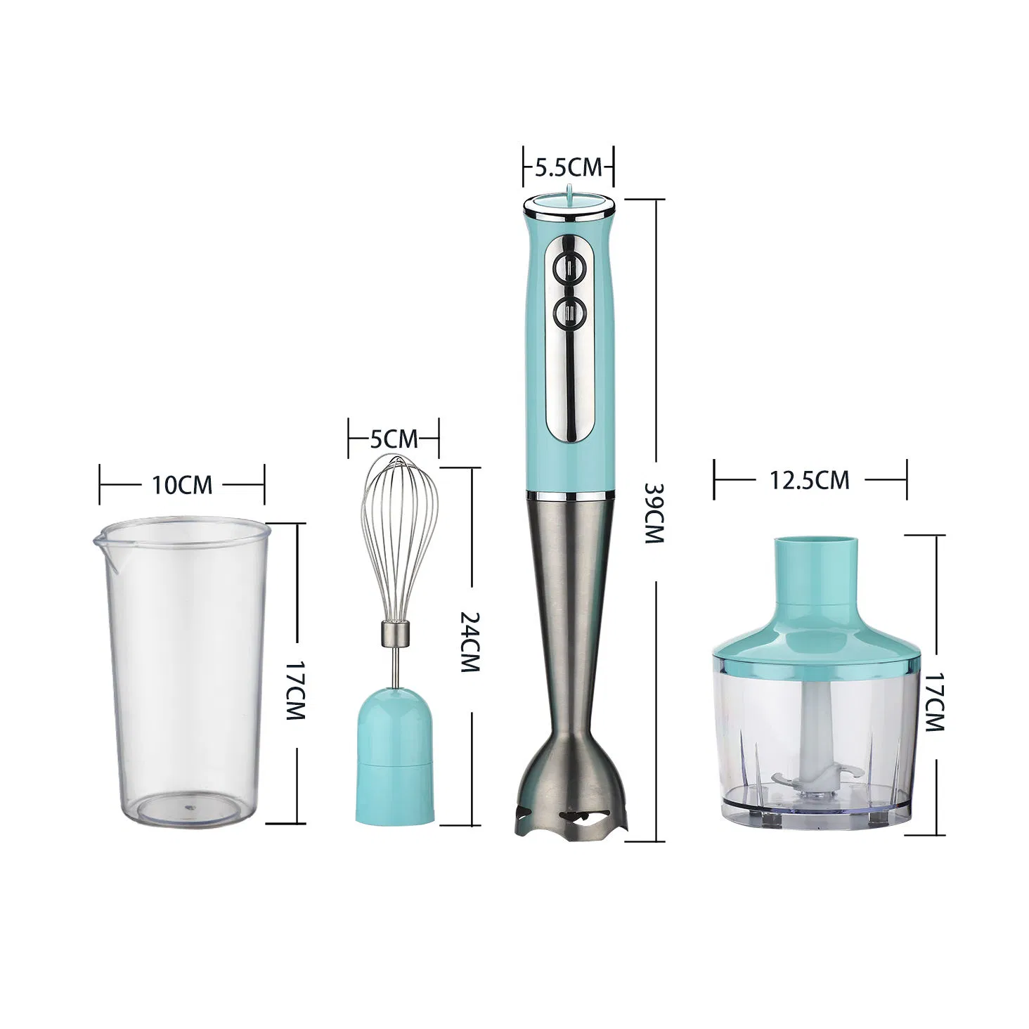 Hb-103sal Powerful 1000W DC Motor Colorful LED Light Electric Mini Hand Stick Blender