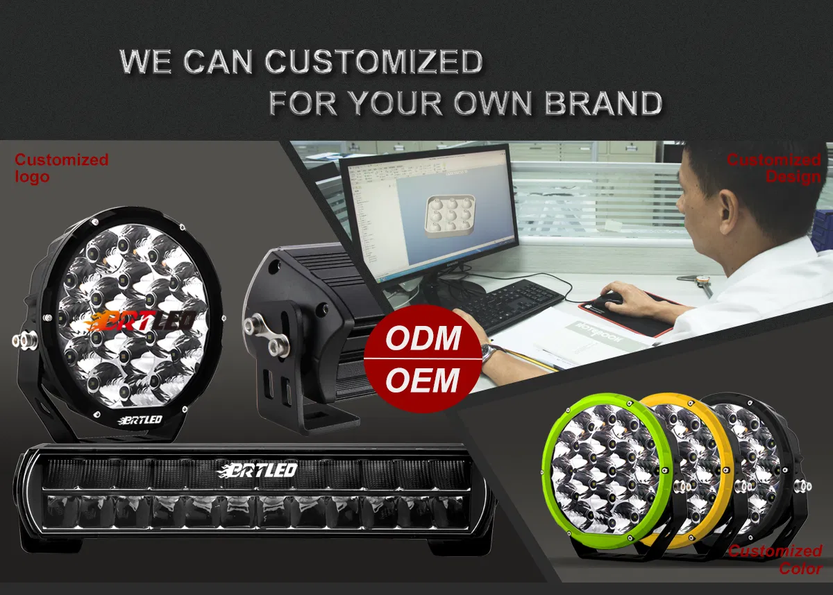 BRT Super Bright Dual Row High Power Off-Road 4x4 LED Light Bar Combo, 14 Inch