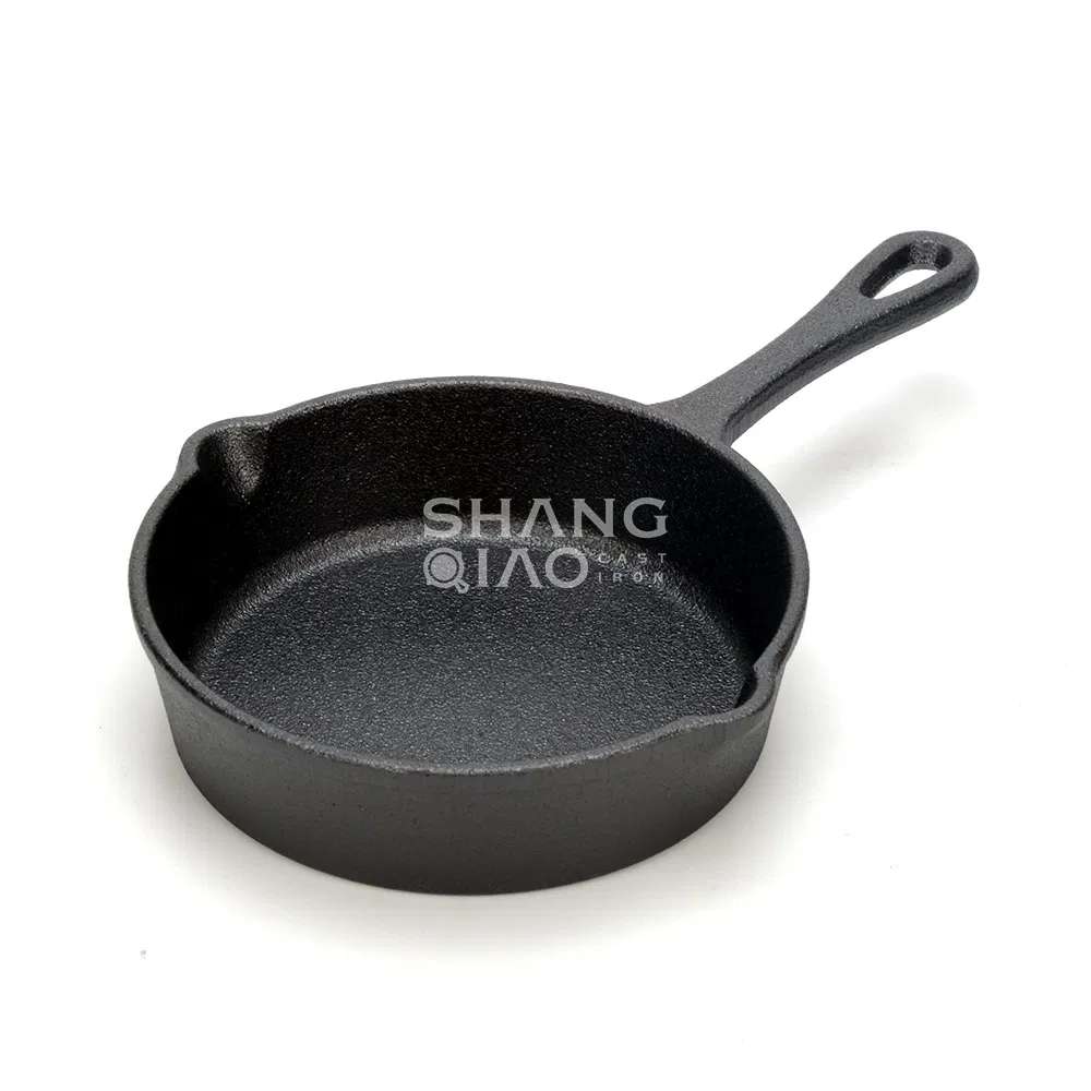 Чугунная сковорода-гриль мини с предварительной прокалкой