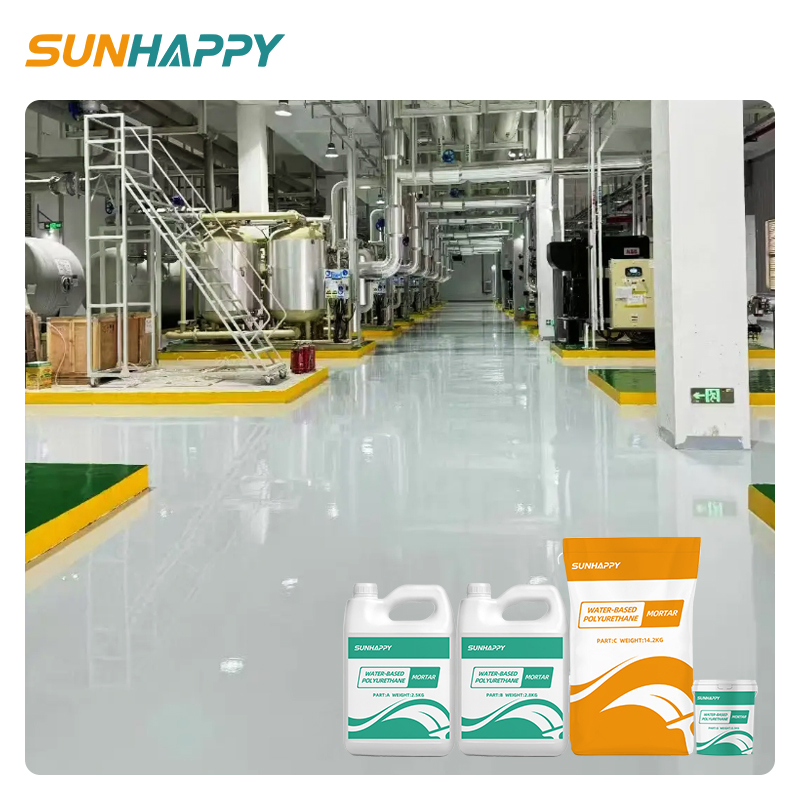 Eco-Friendly PU Mortar Waterproofing Concrete Floor Paint Coating Water-Based Self-Leveling Polyurethane Mortar