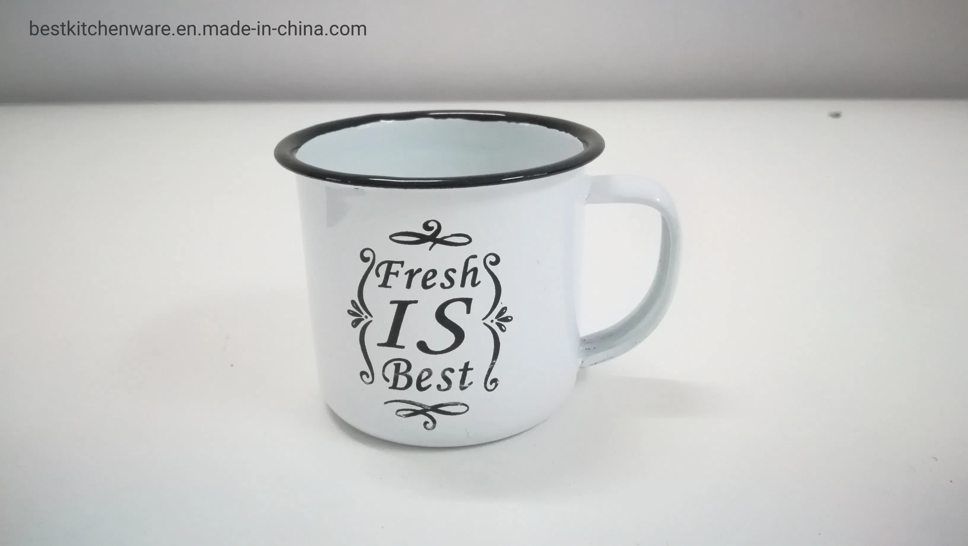 Tableware Enamel Mug with Deco. 6cm