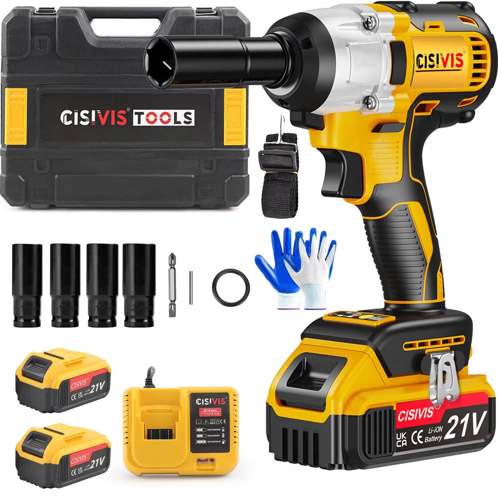 Беспроводной гайковерт Cisivis 3/4, 500 Нм