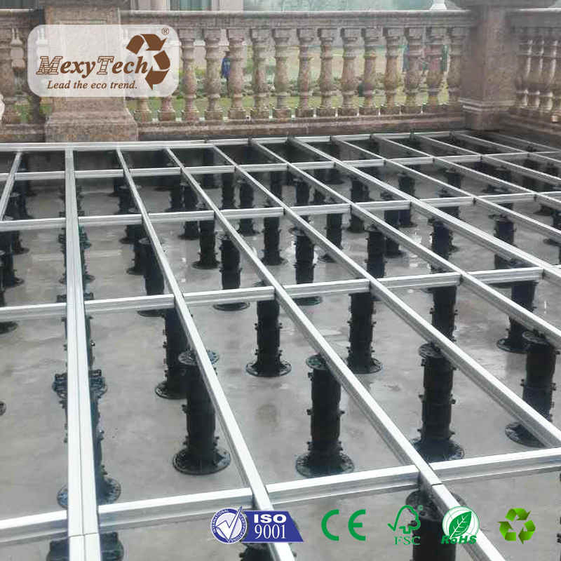 Adjustable Raised Floor Pedestals PVC Soft Decking Pedestals