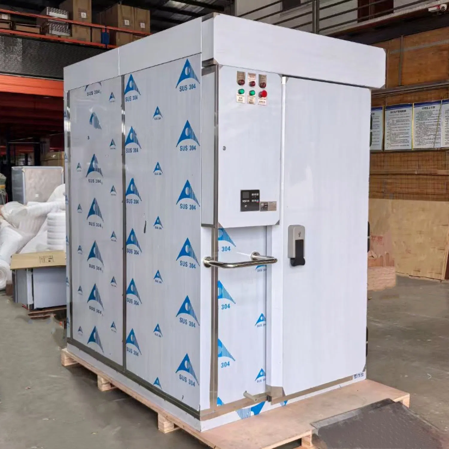 Food Quick Freezer Tunnel Blast Freezer Shock Chiller with Trolley Roll in