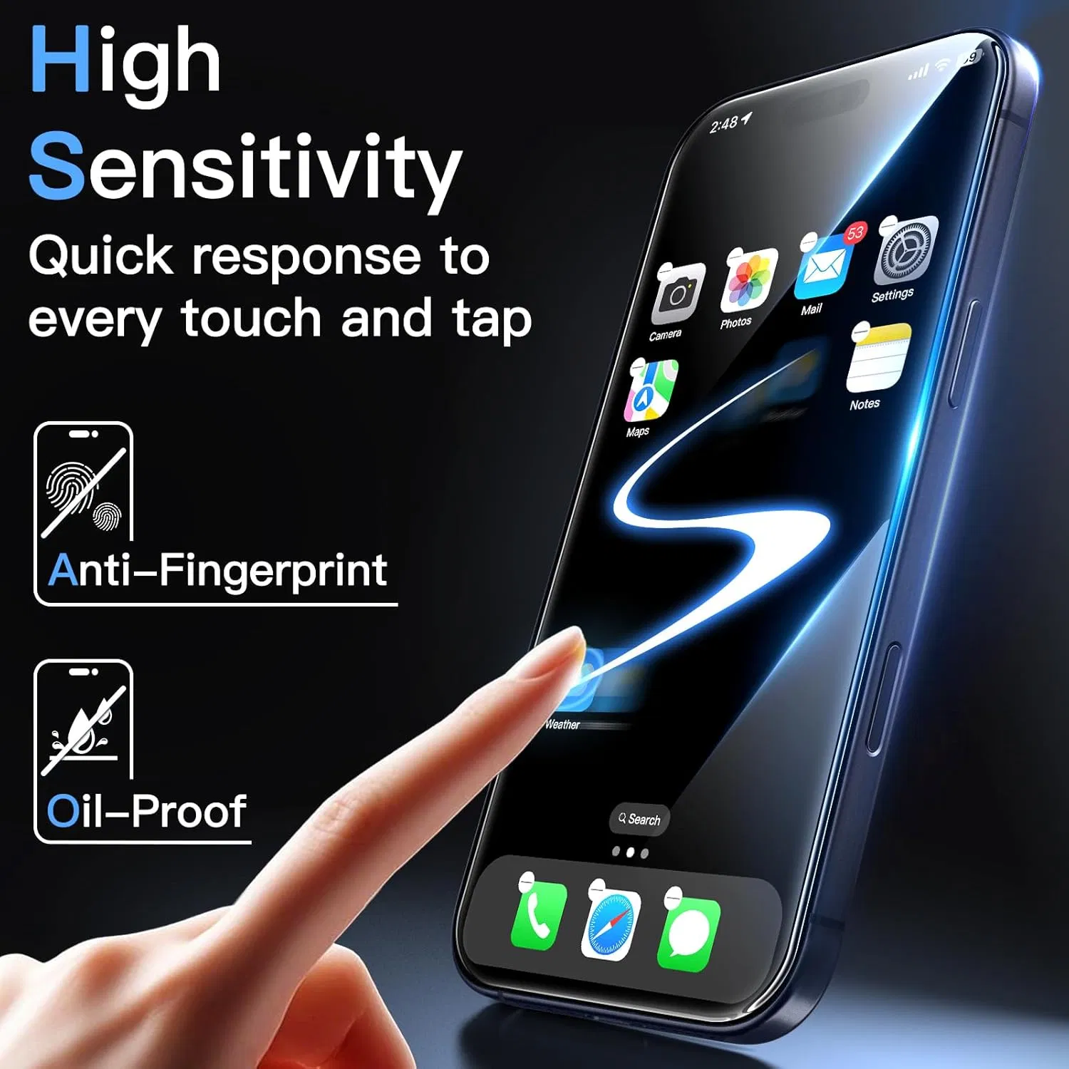 Защитное стекло 2.5D 9H для iPhone 17 PRO