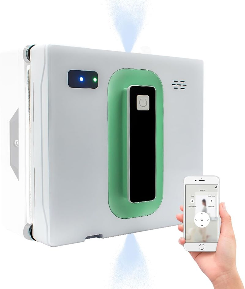 Window Cleaner with Smart Sensors - Ai-Enhanced Automated Washer Robot