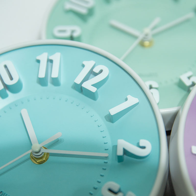 Modern 3D Embossed Digital Wall Clock