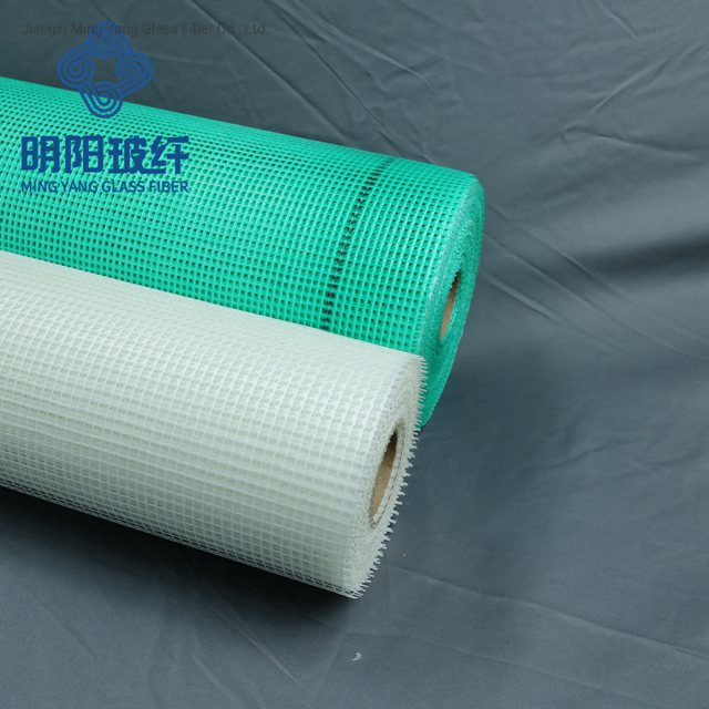 White Fiberglass Mesh Waterproofing for Roof 145GSM 5X5mm 14.3cmx50m