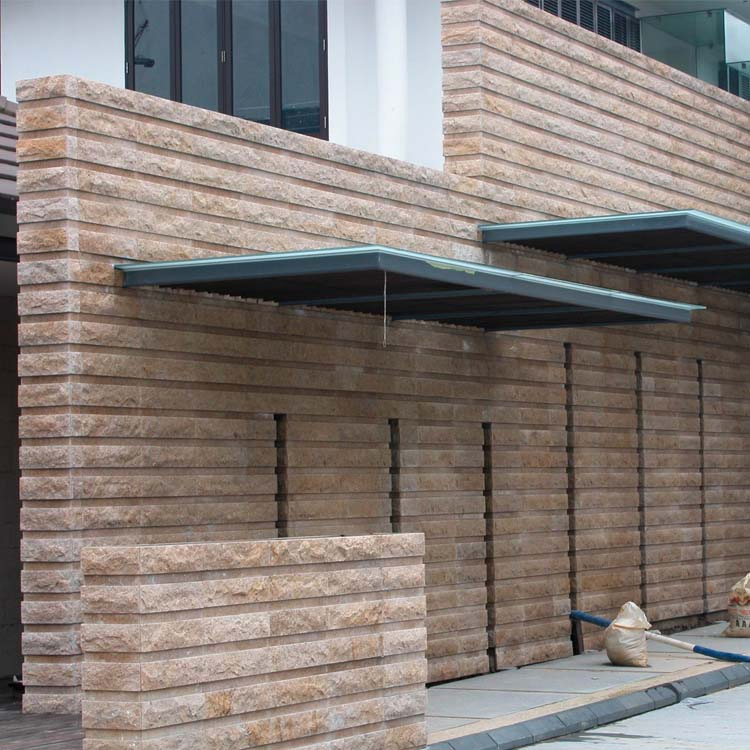 Natural Split Granite and Basalt Tiles for Wall Cladding