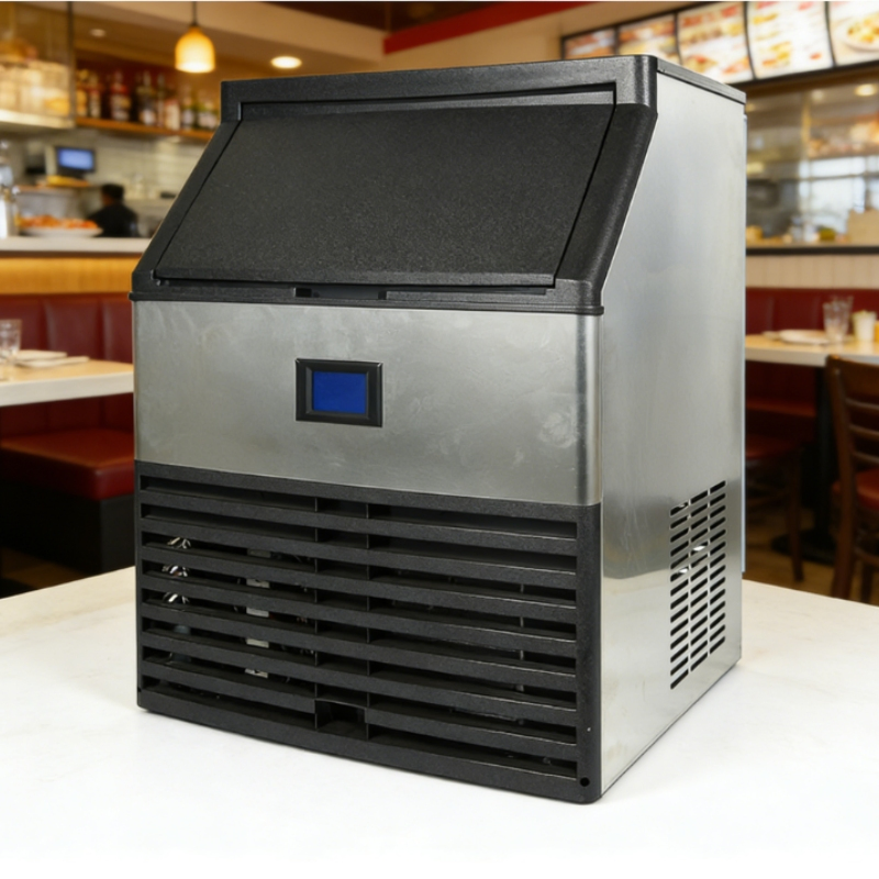 73kg Cube Ice Machine with High Storage Bin Suitable for Supermarkets and Convenience Stores