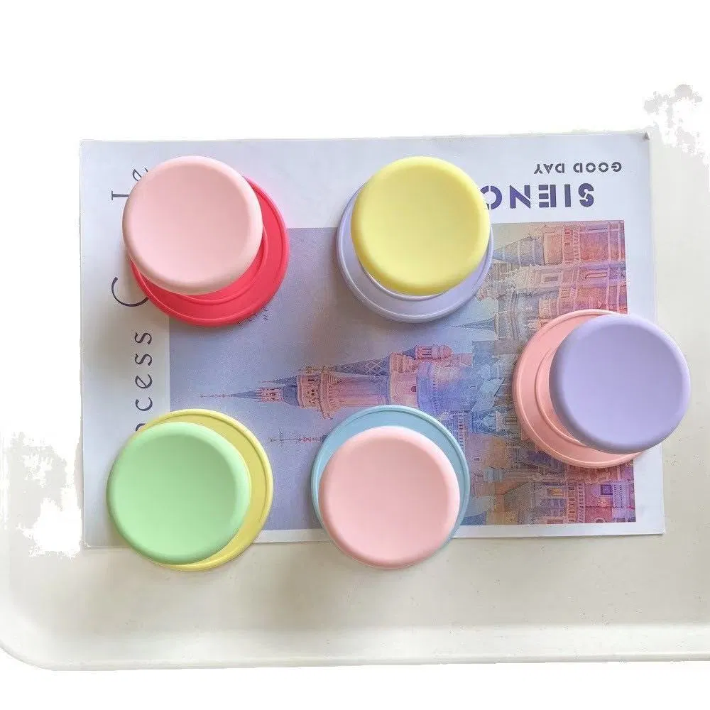 Fashionable Magnetic Mobile Phone Holder Solid Color Macaron Candy Drop Glue Retractable Lazy Desktop Mobile Phone Stand