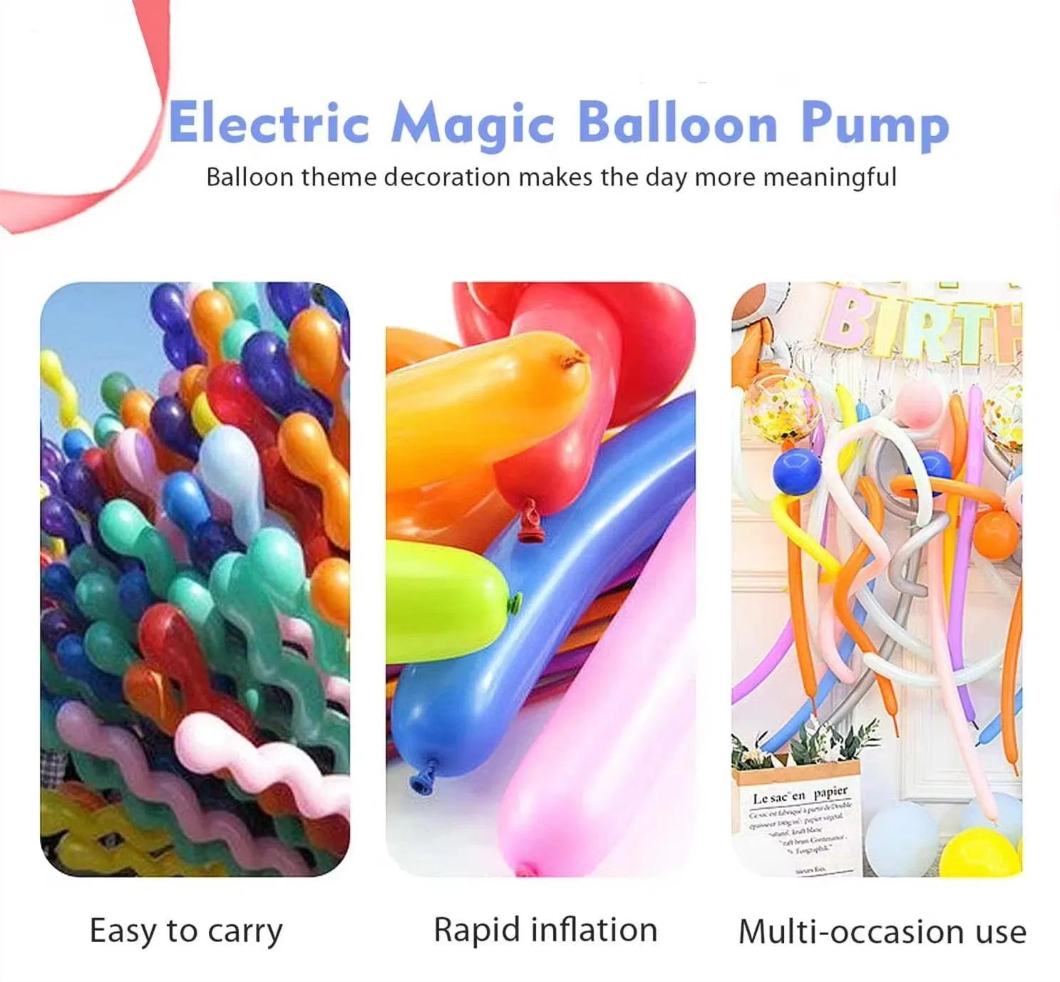 Long Electric Air Pump Automatic Blower 501 Machine Balloon Inflator Pump
