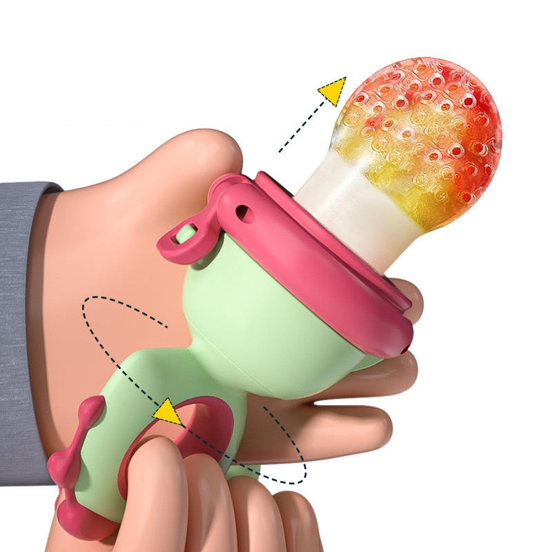 Cartoon Dinosaur Baby Feeder with Fun Rotating Propeller