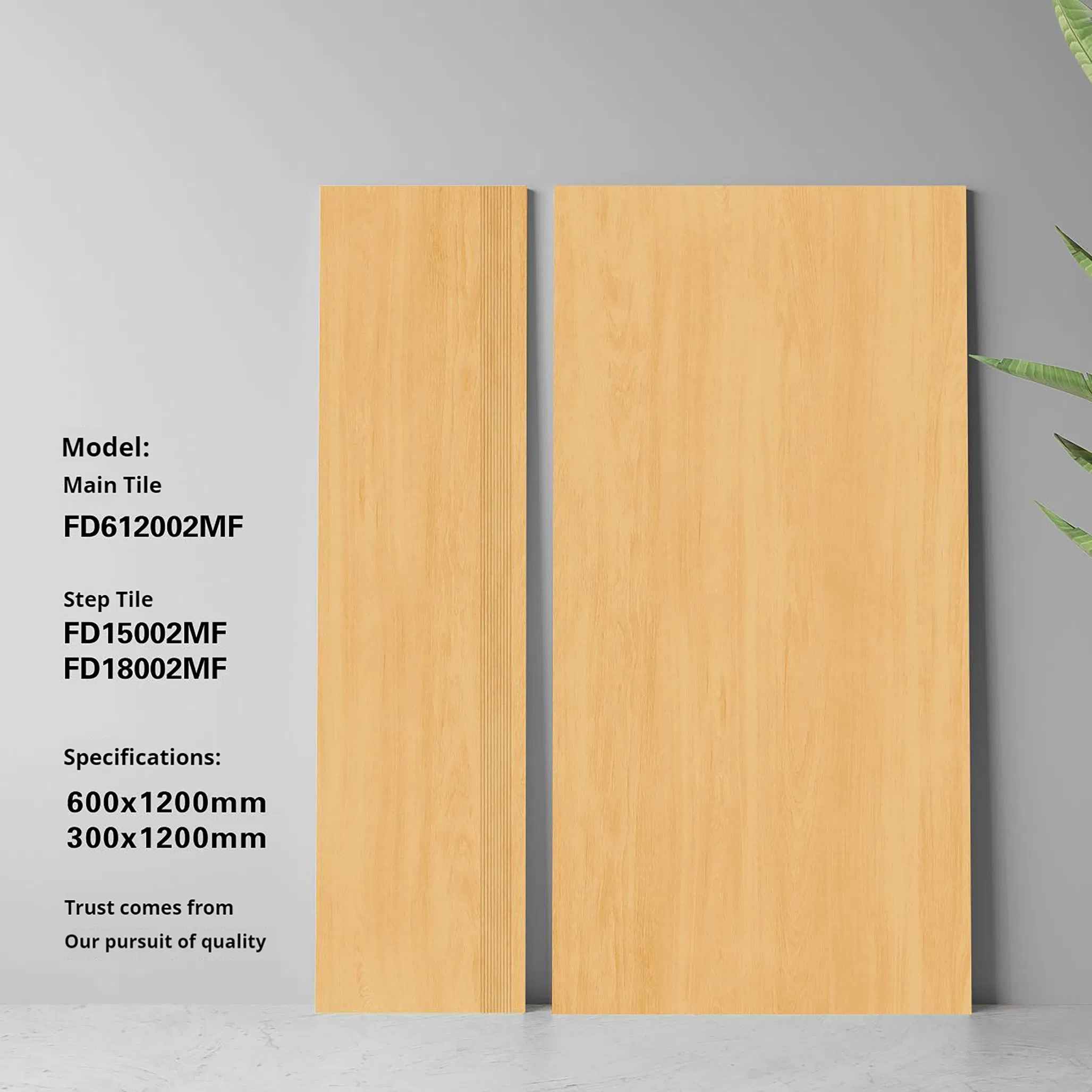 Super Strong Porcelain Stair Tile with Exceptional Wear Resistance Feature