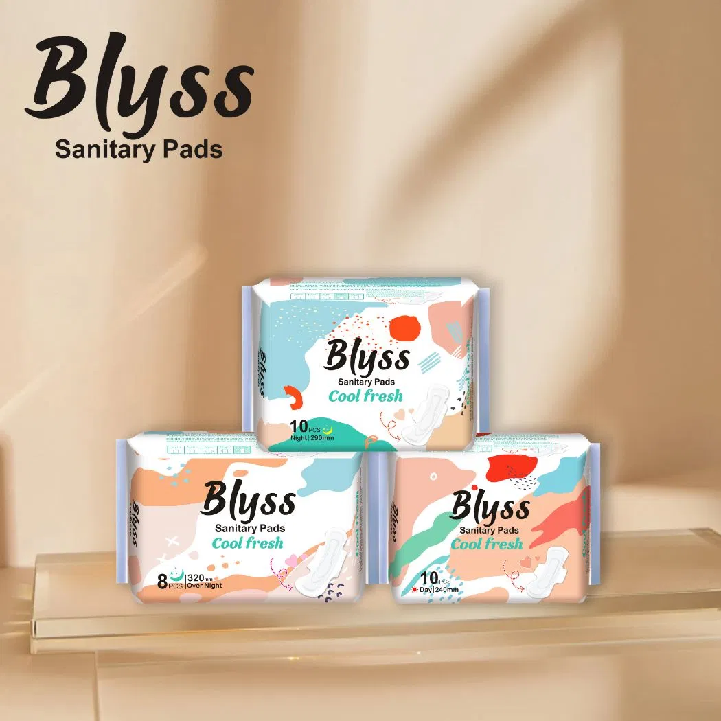 Feminine Care Cotton Us Wood Pulp Fabric Branded Sanitary Menstrual Pads