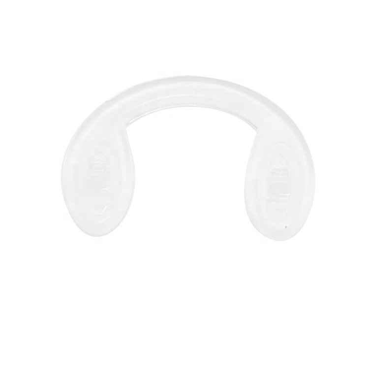 U Shaped Plastic Silicone Nose Pads for Eyeglass, Soft Plug-in Air Chamber Glass Nose Pads Strap Bridge_Alg