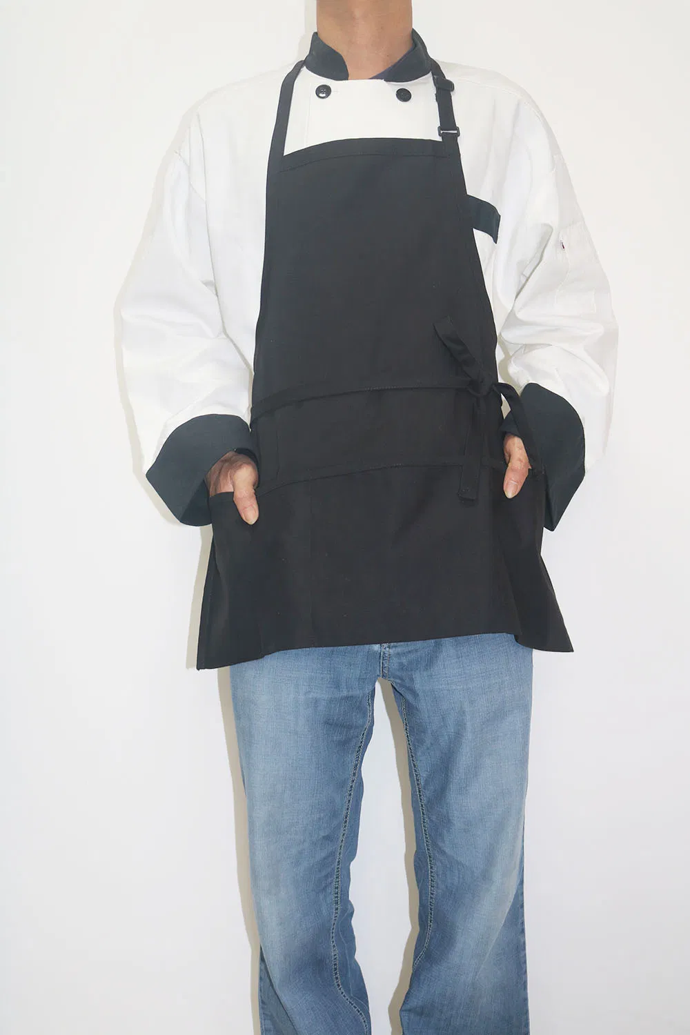 Hot Wholesale Adjustable Restaurant Work Cooking Kitchen Waiter Bib Apron
