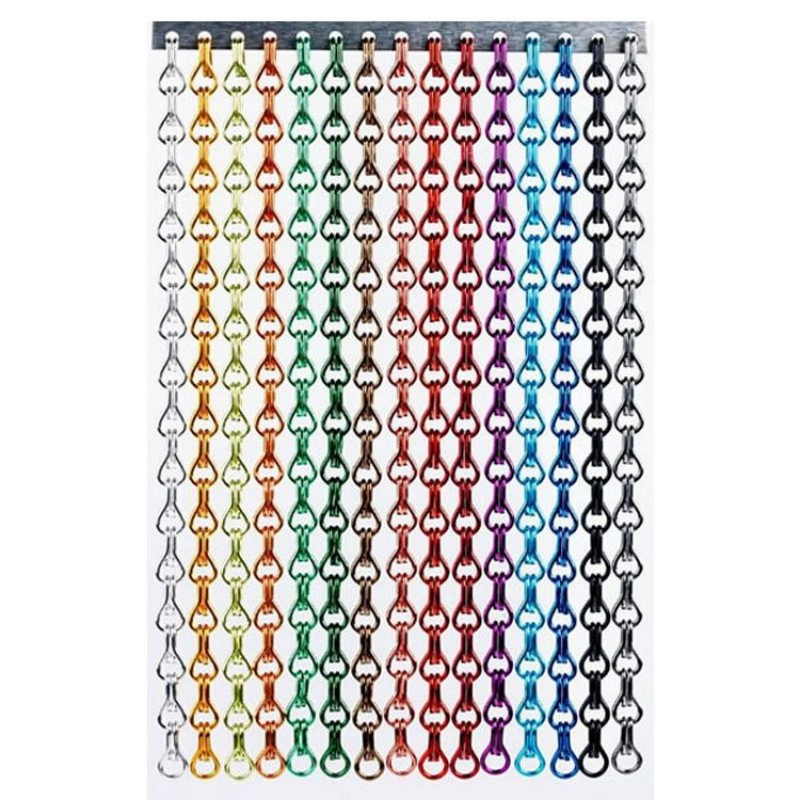 Aluminum Chain Link Fly Screen Curtain for Room Decorative Partition