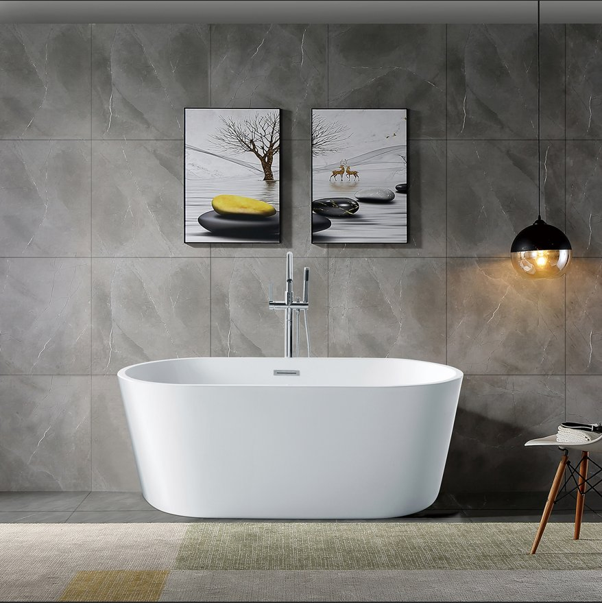 Soaking Tub Freestanding Acrylic Bathtub Water SPA in Bathroom Sanitaryware Manufacturer