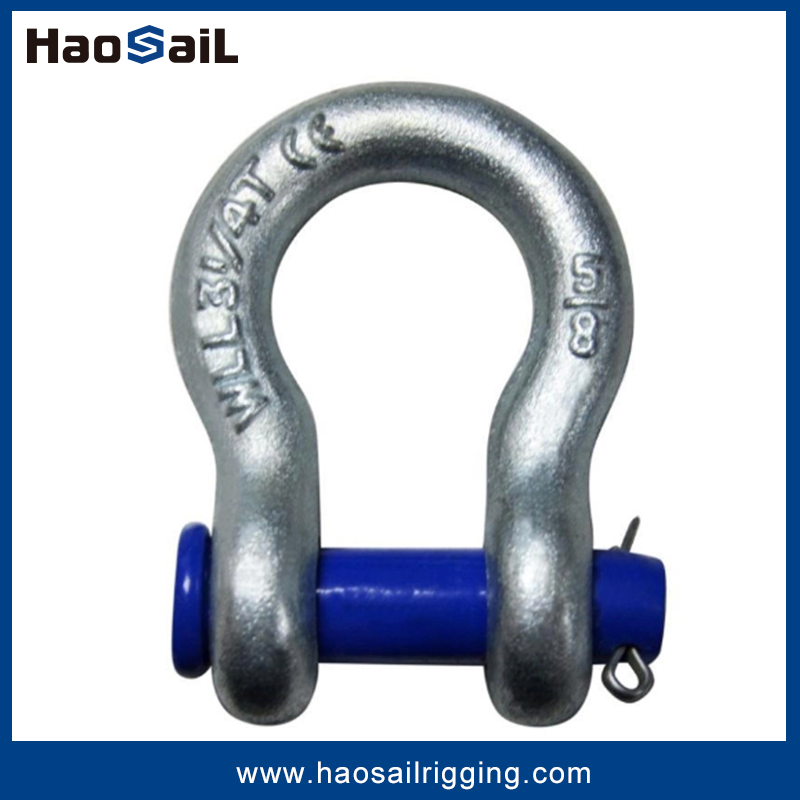 Electric Galvanized Rigging Hardware G213 Bow Type Shackle