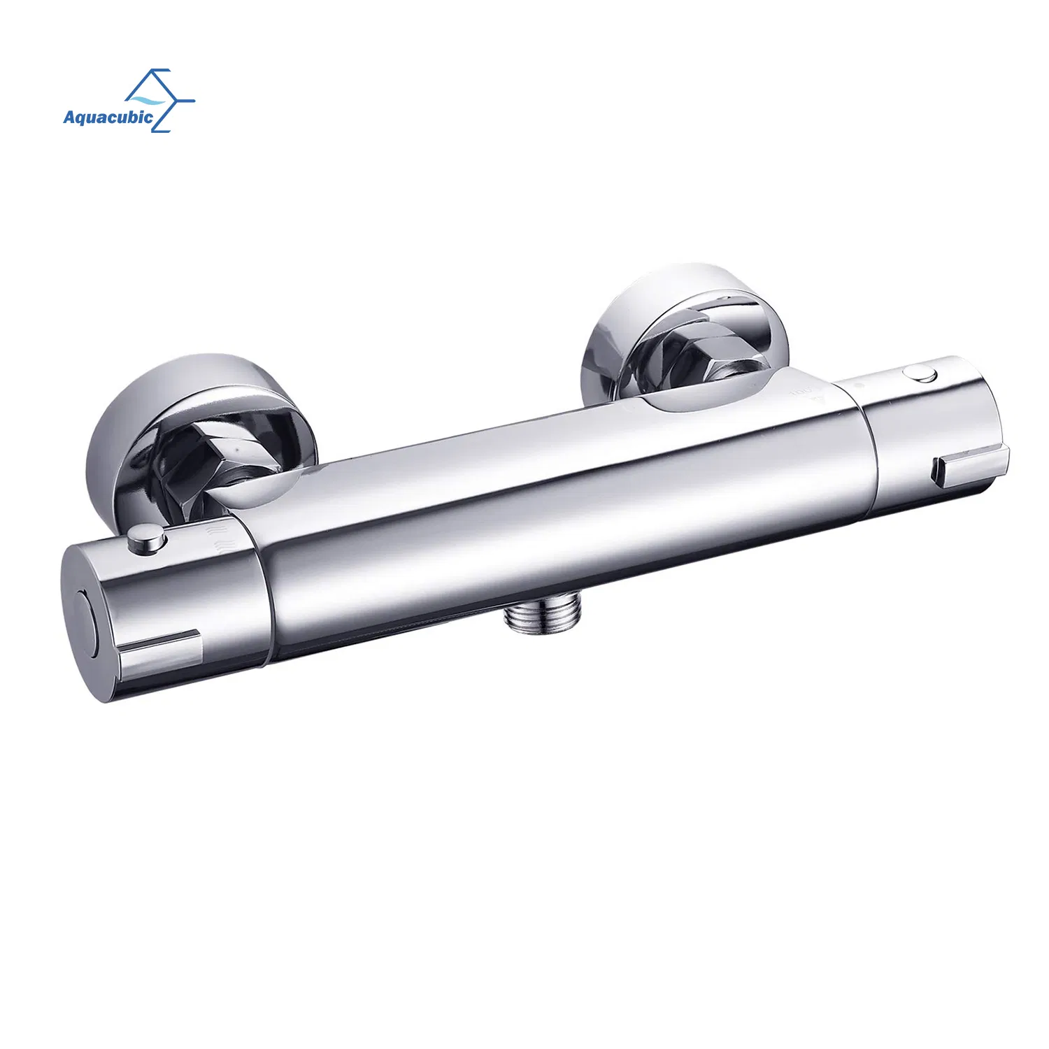 Wall Mount Polished Chrome Thermostatic Bathroom Shower Faucet 100 F Temperature Control Valve
