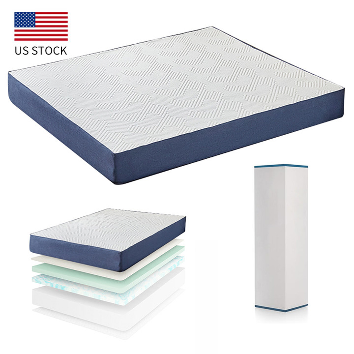 Us Stock Memory Foam Mattress One Drop Shipping Hybrid Mattress Home Mattress