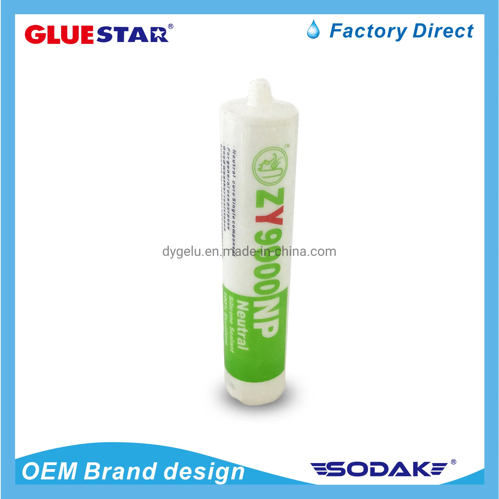 300ml RTV Neutral Fireproof Fire Retardant Silicone Sealant Adhesive Glue for Windows and Glass