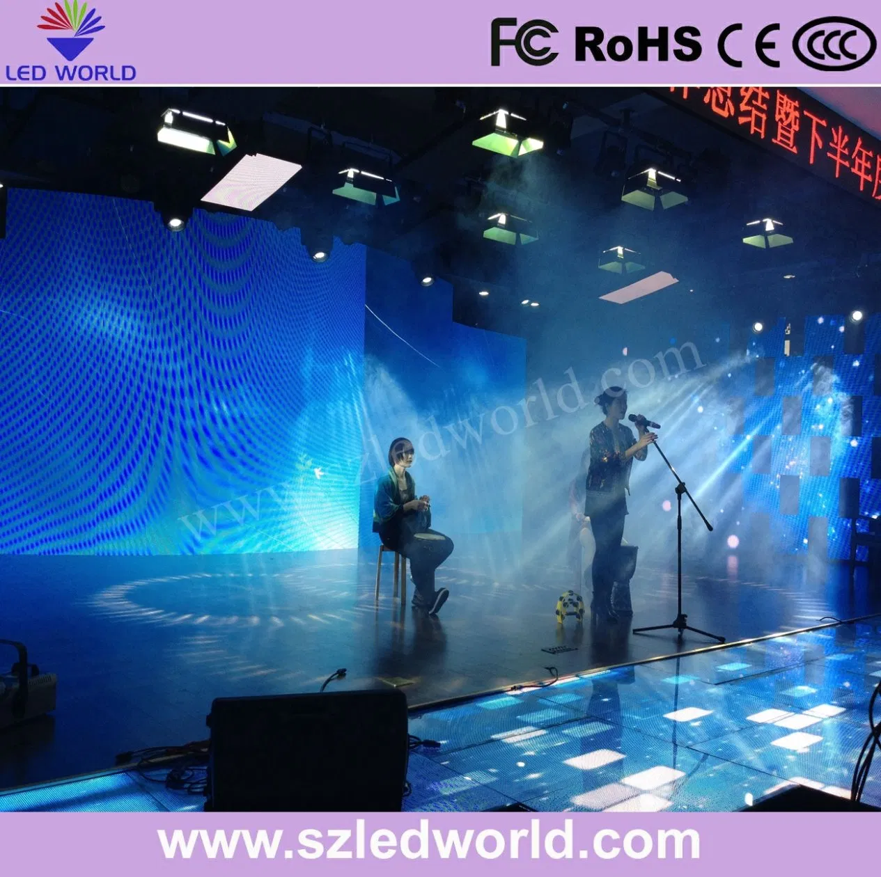 P3.91 Acrylic LED Dancing Floor Screen Display Panels with Sensing Chip