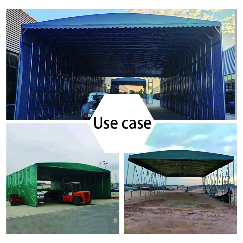 Outdoor Garden Foldable Canvas Roofing Galvanized Frames Sun Shade Car Tent Canopy