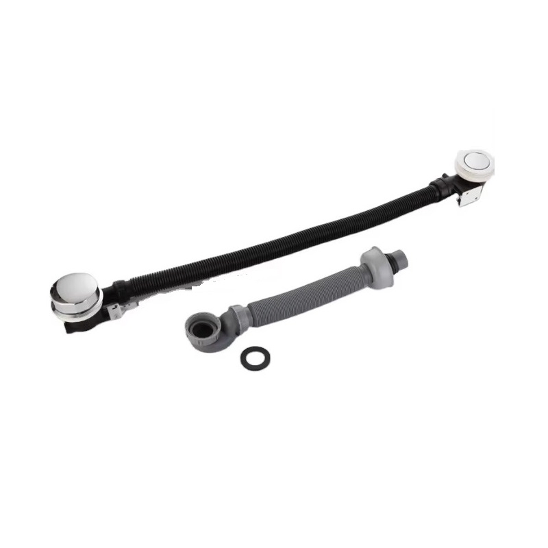 Медный слив для ванны с переливом, универсальный