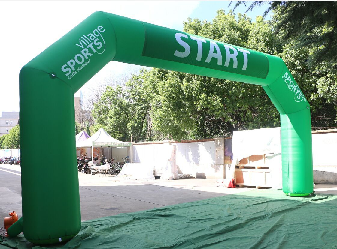 Custom Advertising Sports Meet Start Finish Line Inflatable Archways