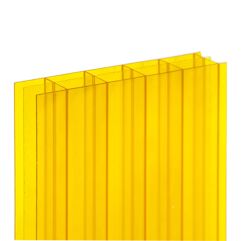 Orange 4mm/6mm/8mm/10mm Twin-Wall Frosted Polycarbonate Sheet