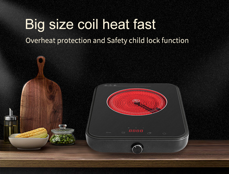 Compact Kitchen Appliance: Infrared Cooker for Small Spaces Easy Use Electric Cooker