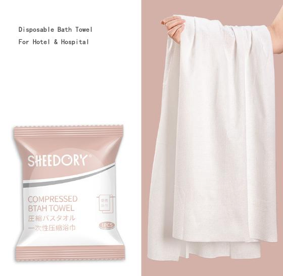 Customized Promotion Logo Disposable Compressed Bath Towel for Travel Use