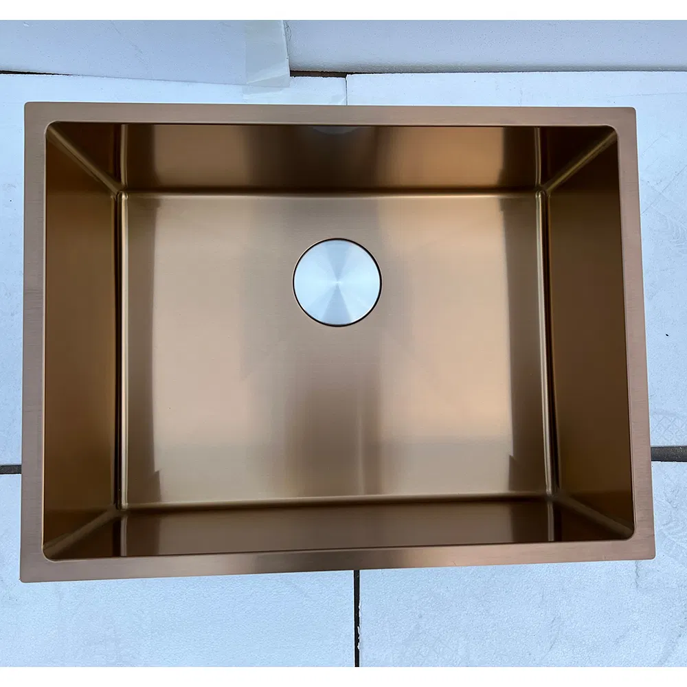 Commercial Stainless Steel Sink Undermount Single Bowl Brushed Satin Kitchen Sink