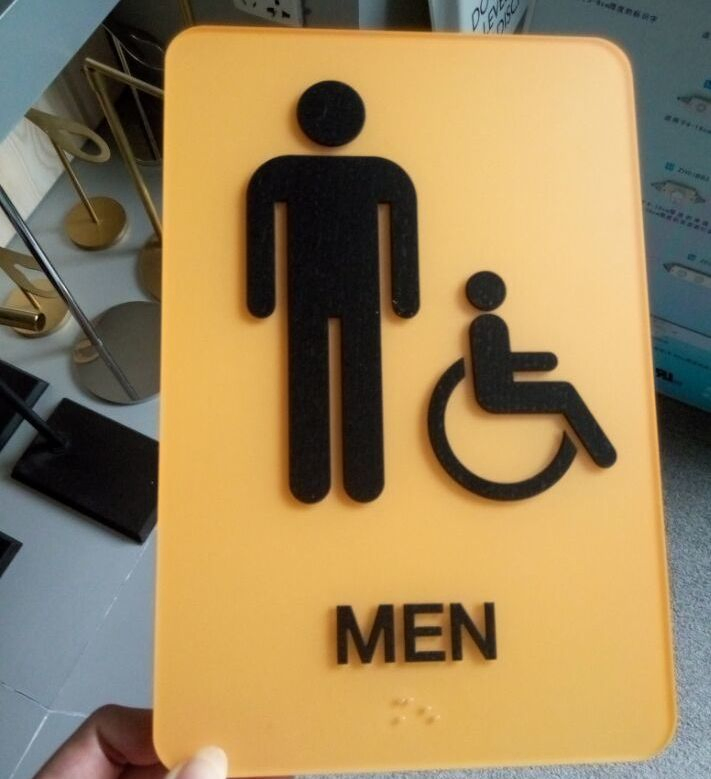 Ada Compliant Braille Billboard Signage with Tactile Letters